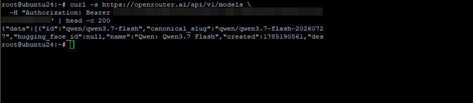 Проверка OpenRouter с VPS